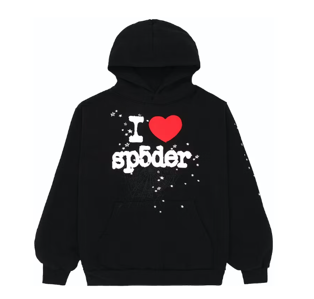 SP5DER I HEART SP5 SOUVENIR HOODIE BLACK
