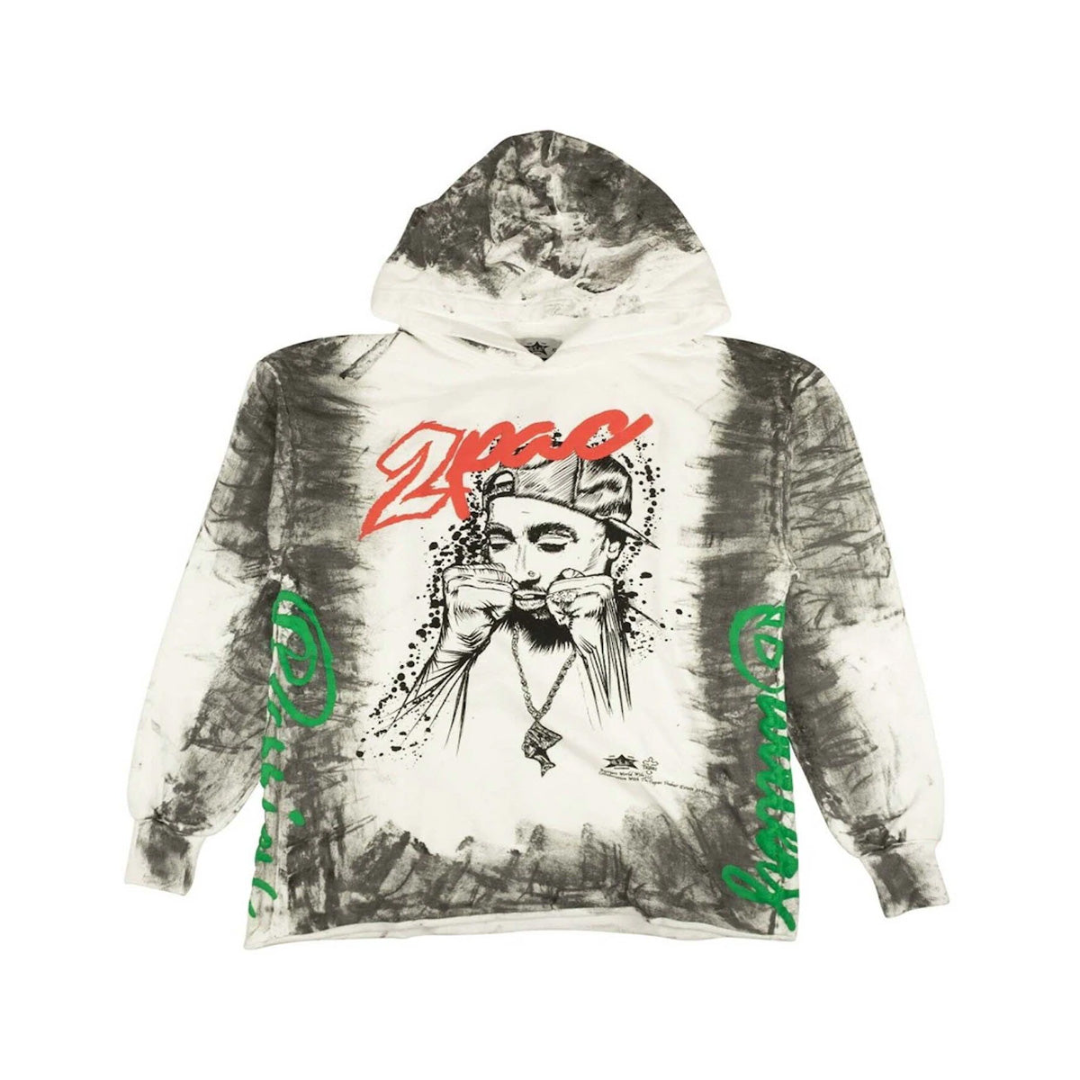 BARRIERS 2PAC HOODIE SWEATSHIRT WHITE