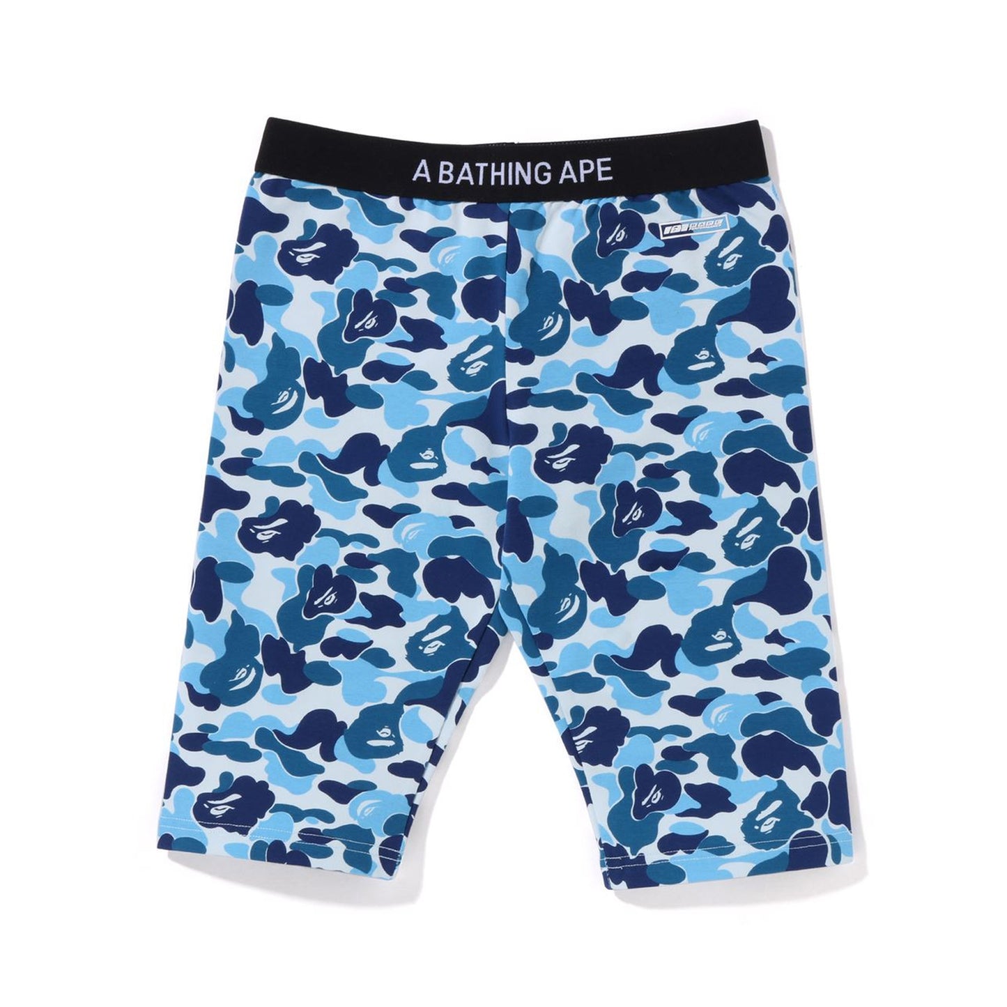 BAPE ABC CAMO BIKER SHORTS BLUE