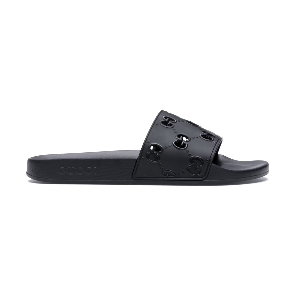 GUCCI GG SLIDE RUBBER BLACK
