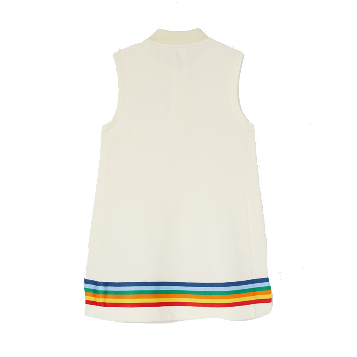 PALM ANGELS TRACK DRESS WHITE MULITCOLOR