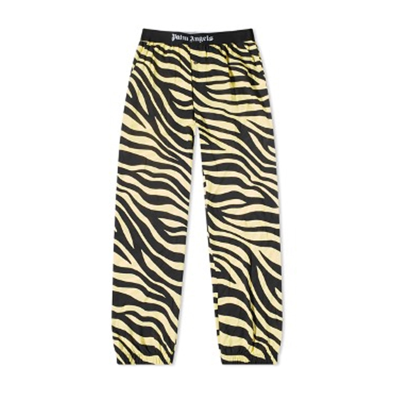 PALM ANGELS ZEBRA EASY PANT YELLOW & WHITE