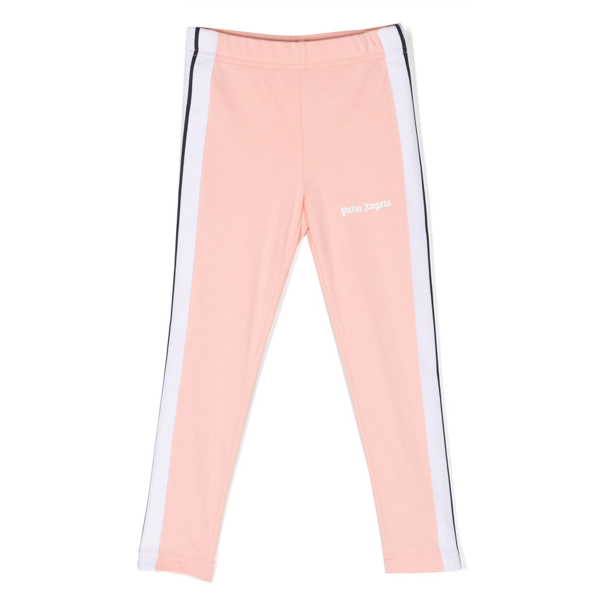 PALM ANGELS GIRL TRACK LEGGINGS PINK WHITE