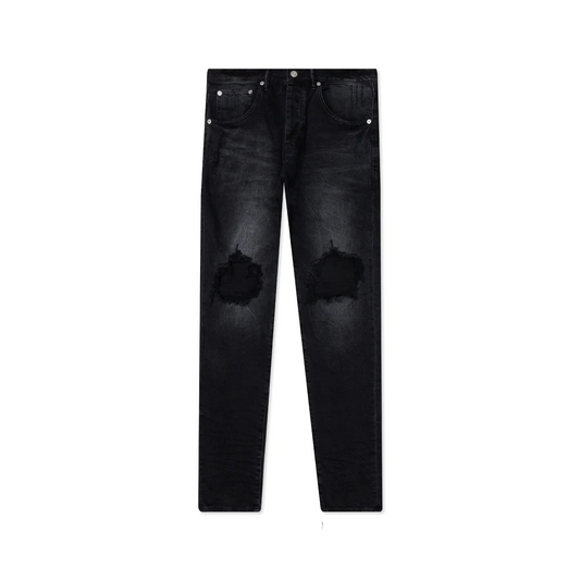 PURPLE BLACK WASH BLOWOUT JEANS