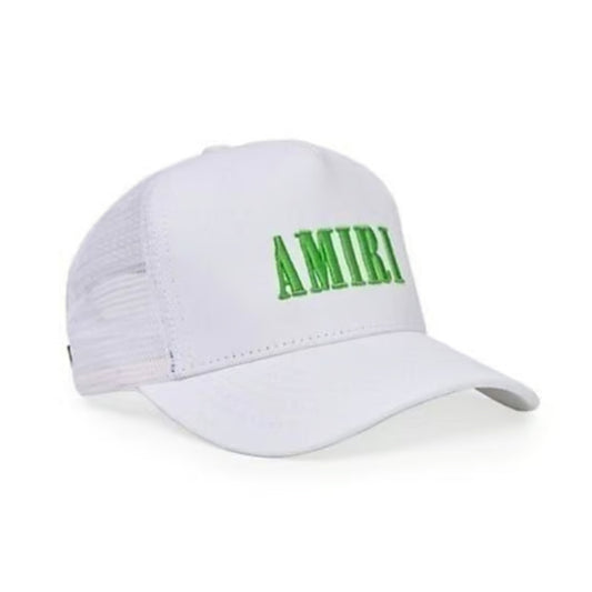 AMIRI TRUCKER HAT WHITE/GREEN