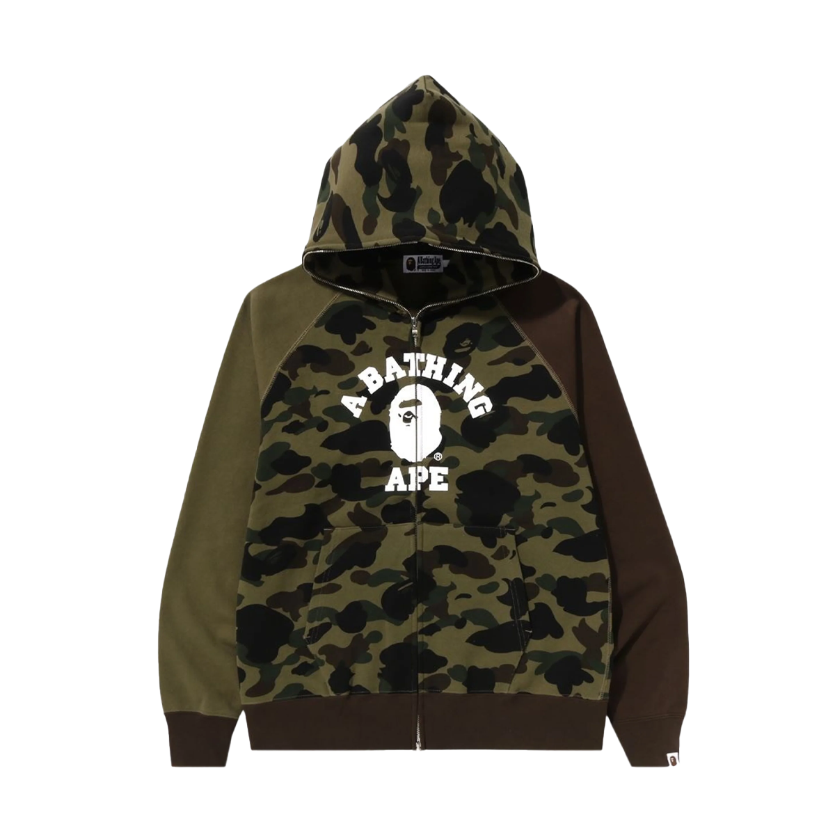 BAPE 1ST CAMO CRAZY HOODIE GREEN