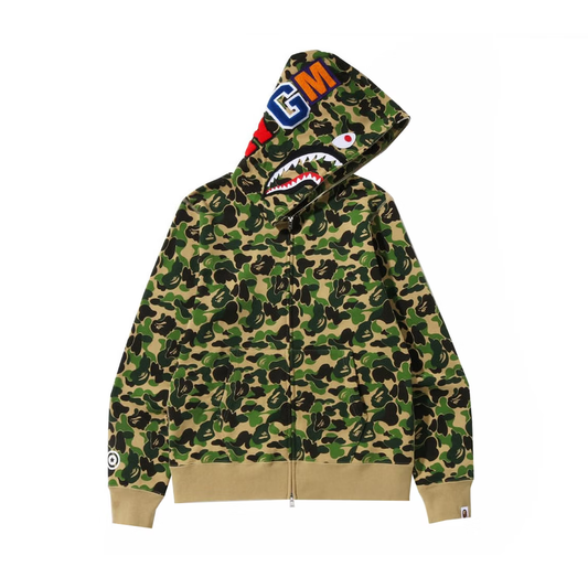 BAPE ABC CAMO FULL ZIP GREEN