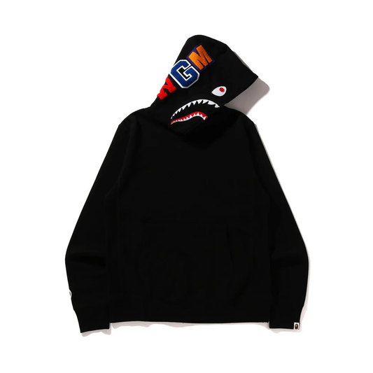 BAPE SHARK PULLOVER HOODIE BLACK