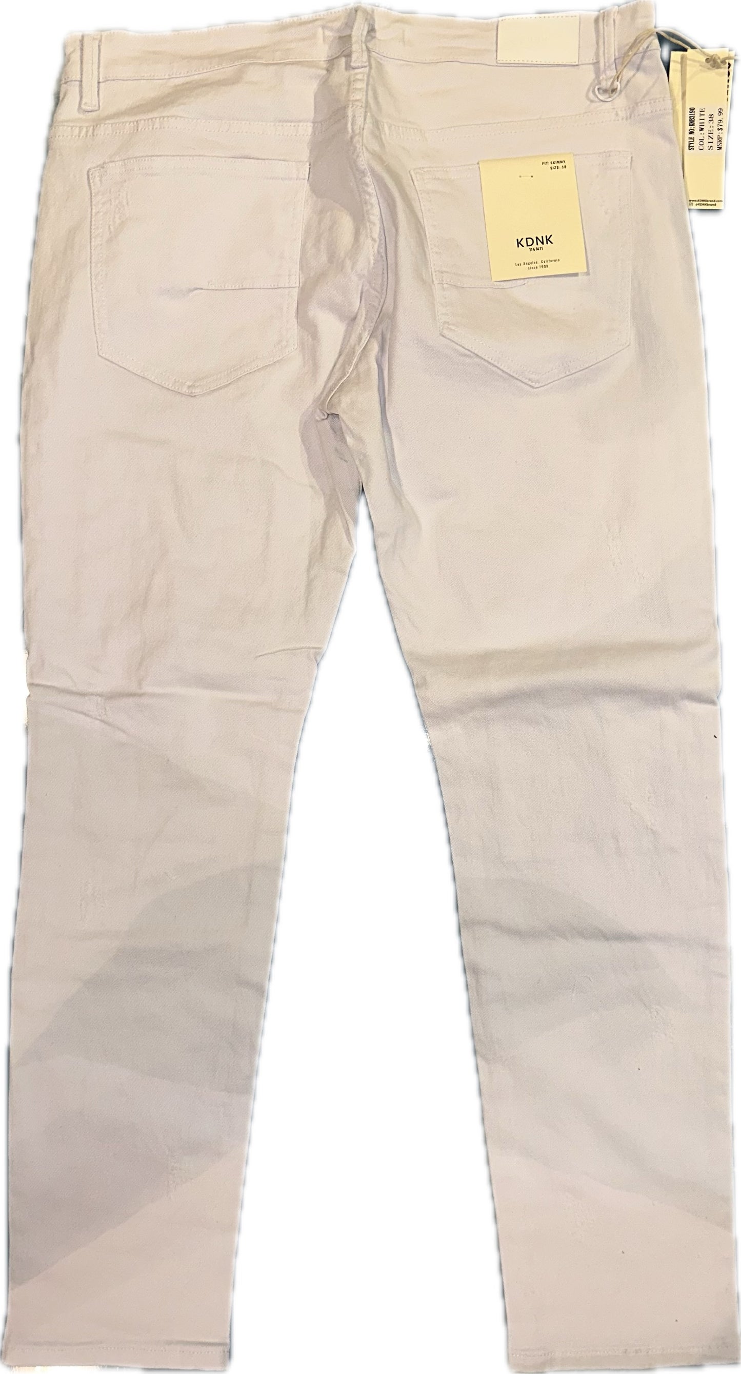 KDNK WHITE JEANS (KNB3190)