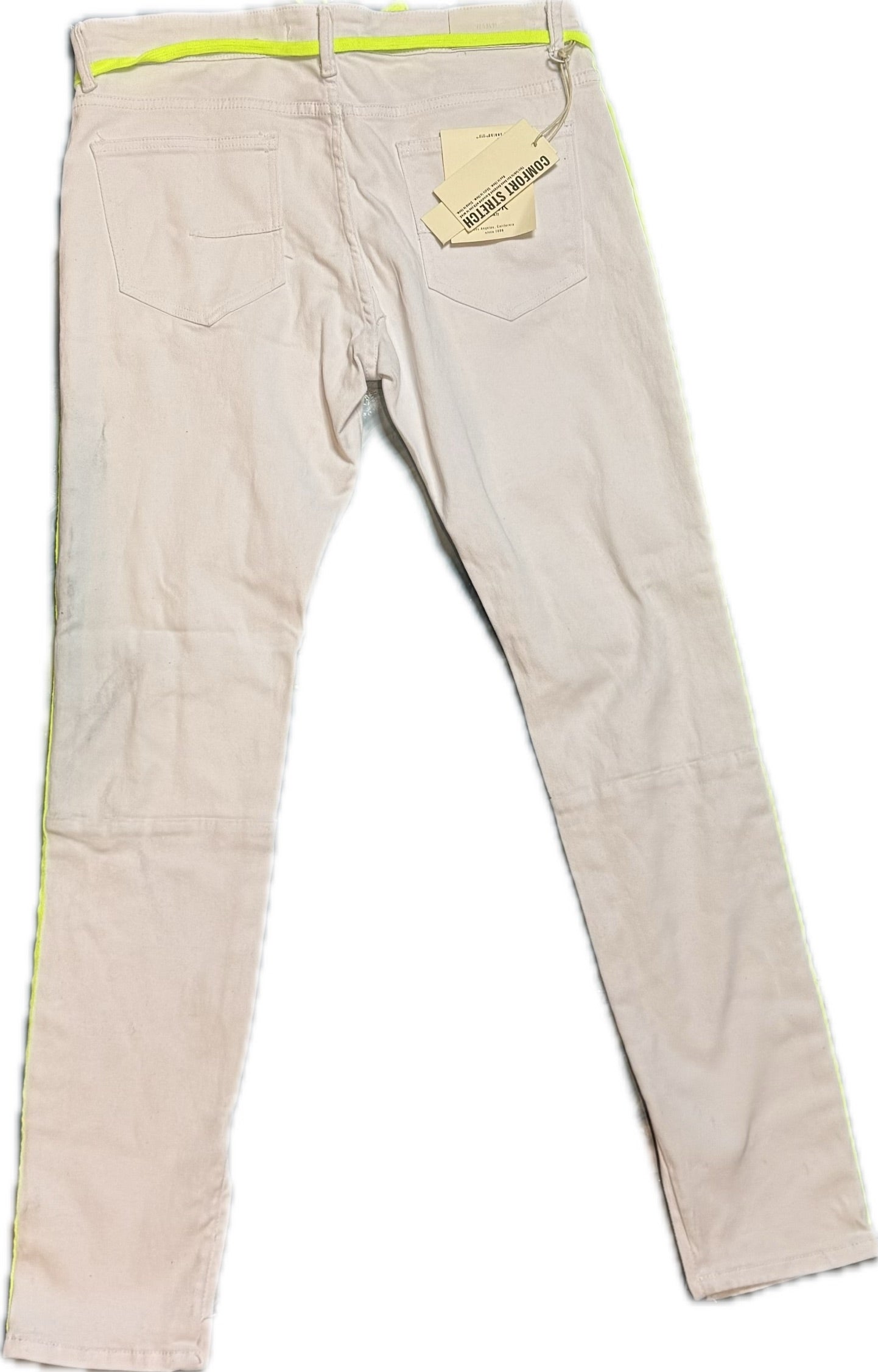 KDNK WHITE LIME JEANS (KNB3160)