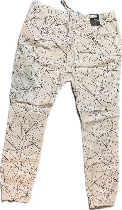 KDNK WHITE JOGGERS (KNB3013)