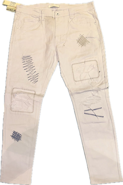 KDNK WHITE JEANS (KNB3190)