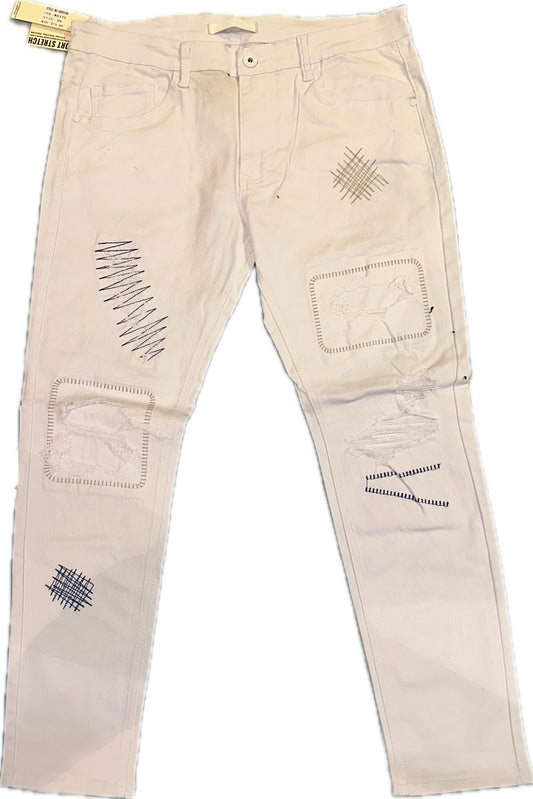 KDNK WHITE JEANS (KNB3190)