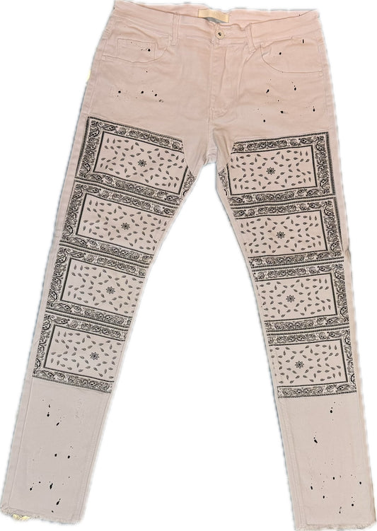 KDNK WHITE JEANS (KNB3184)