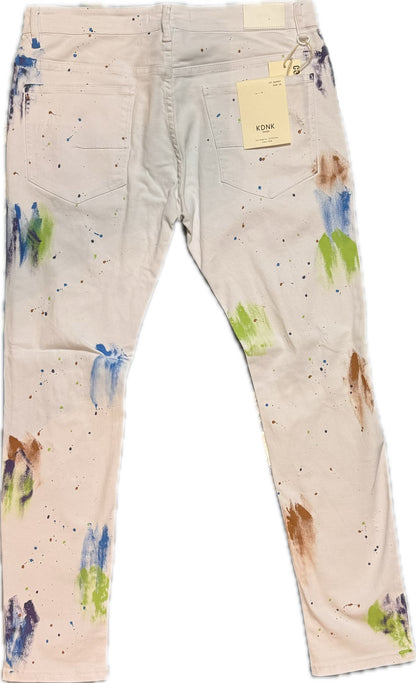 KDNK WHITE JEANS (KNB3173)
