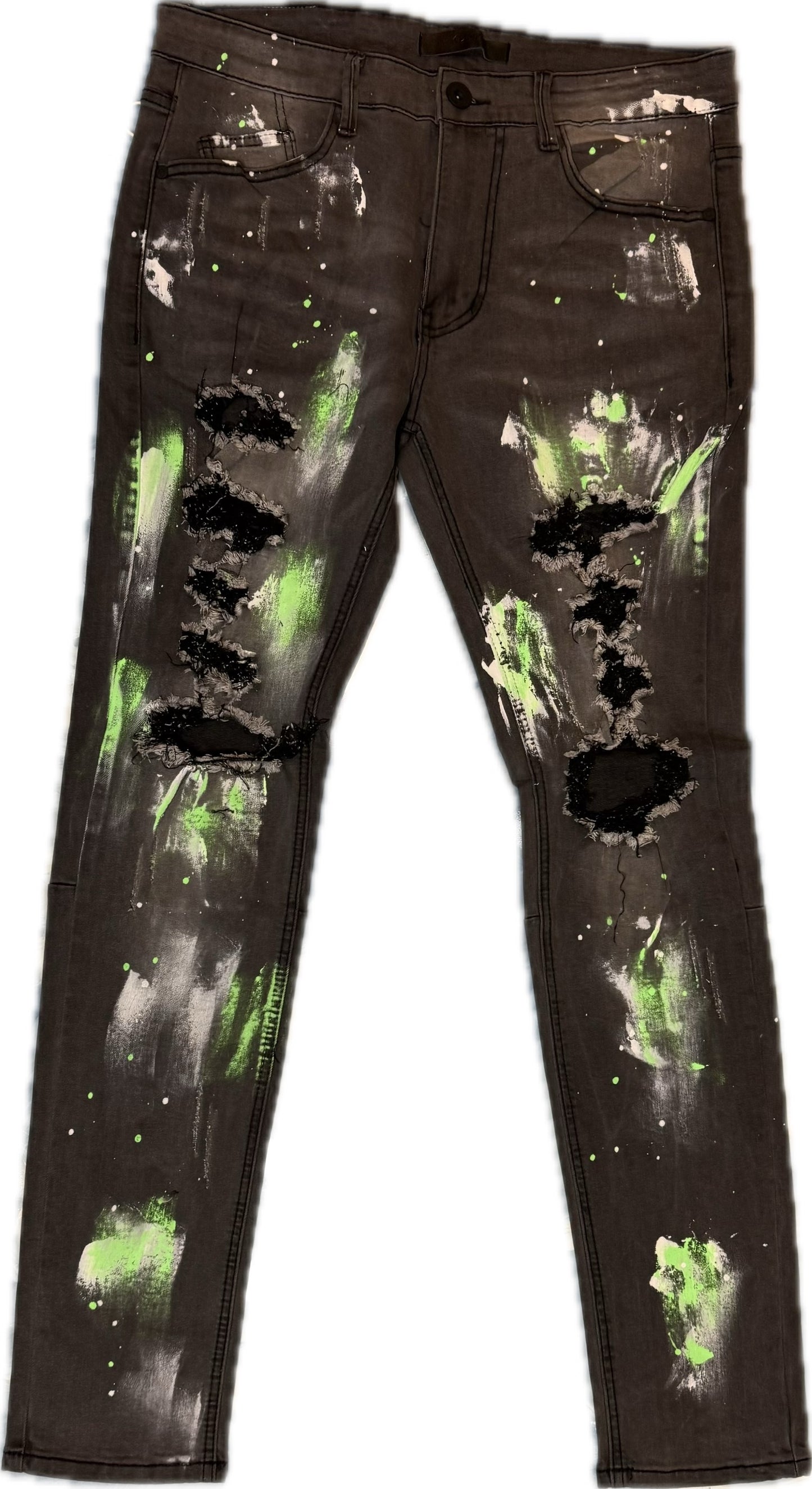 KNDK GREY GREEN JEANS (KND4348)