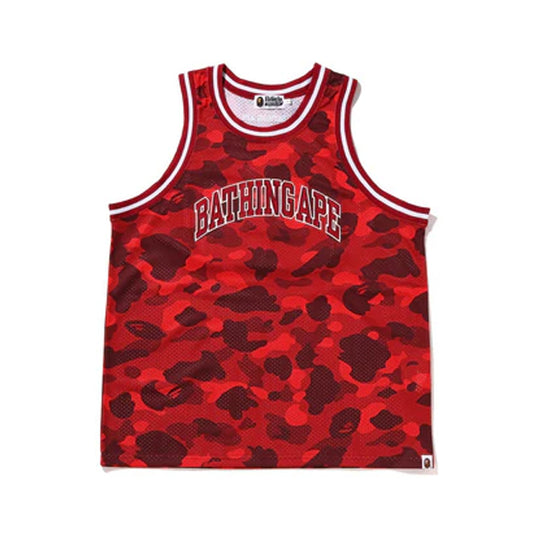 BAPE BASKETBALL TANKTOP RED