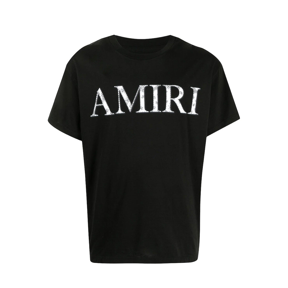 AMIRI BANDANA LOGO TEE BLACK/WHITE