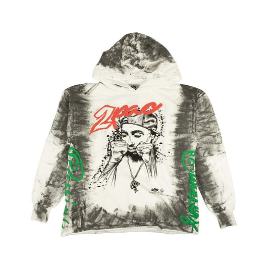 BARRIERS 2PAC HOODIE SWEATSHIRT WHITE