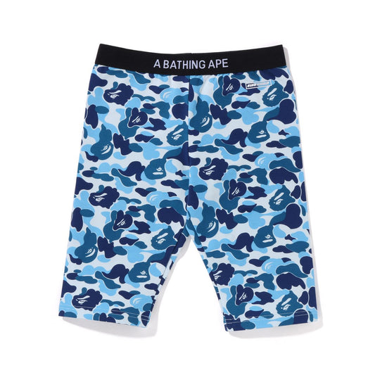 BAPE ABC CAMO BIKER SHORTS BLUE