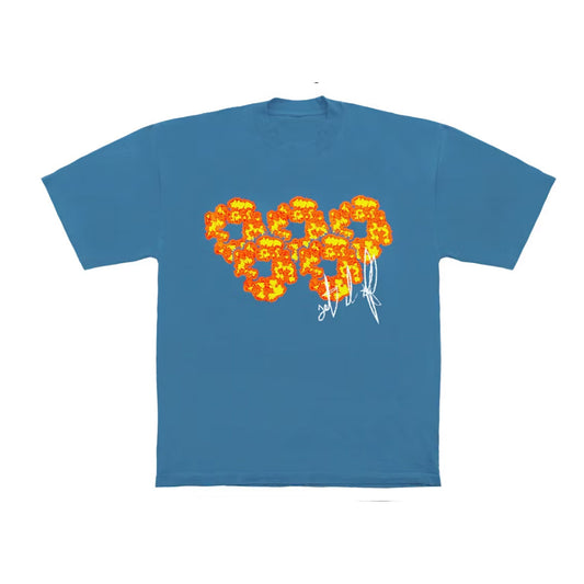 DENIM TEARS X OFFSET SET IT OFF #2 T-SHIRT BLUE