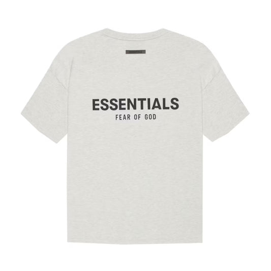 ESSENTIALS DARK HEATHER OATMEAL SS21 TEE