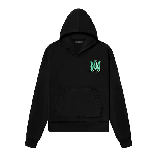 AMIRI WATERCOLOR MA HOODIE BLACK/GREEN