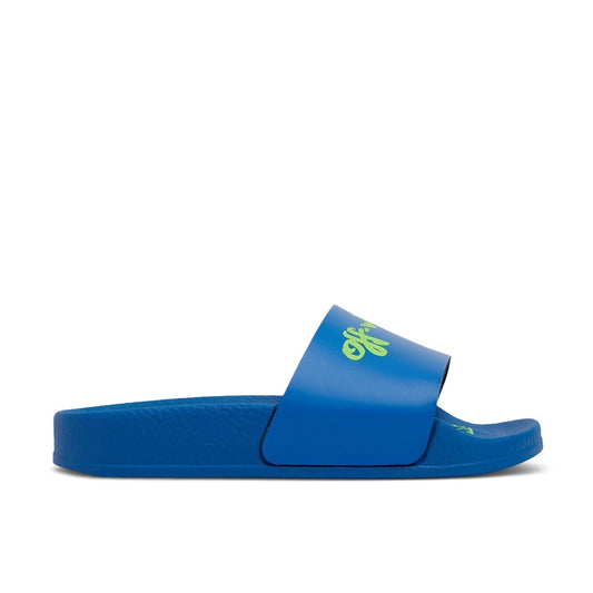 OFF WHITE KIDS POOL SLIDE BLUE GREEN