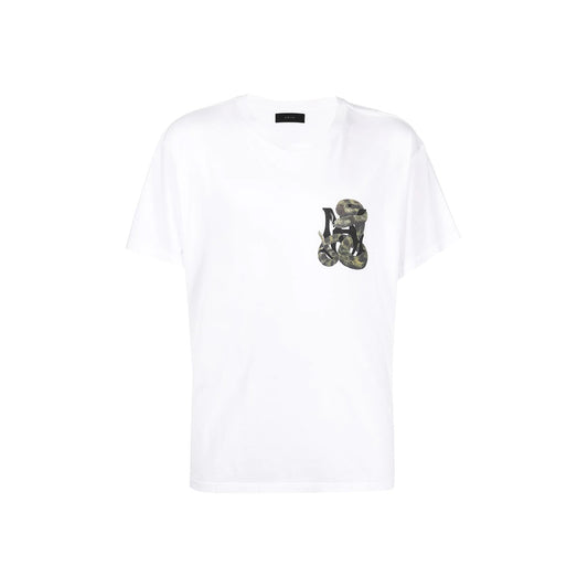 AMIRI SNAKE TEE WHITE