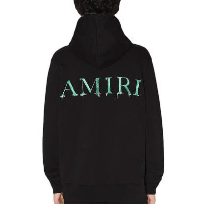 AMIRI WATERCOLOR MA HOODIE BLACK/GREEN