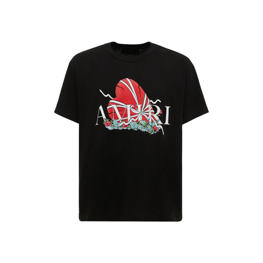 AMIRI BROKEN HEART TEE BLACK