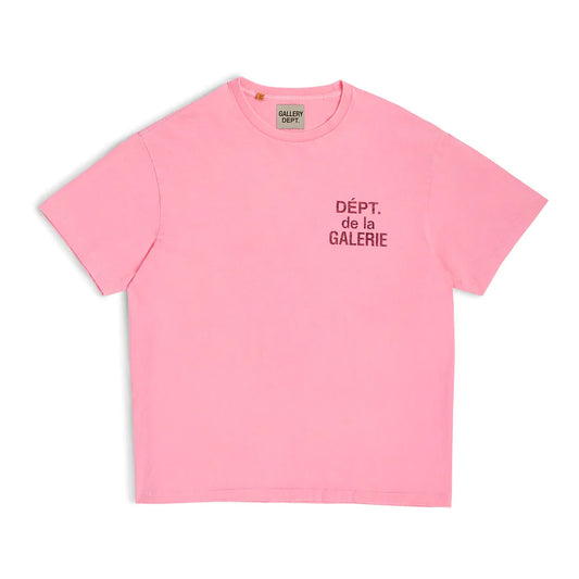 GALLERY DEPT. FRENCH SOUVENIR FLO NEON PINK TEE