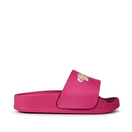 OFF WHITE KIDS POOL SLIDE FUCHSIA YELLOW
