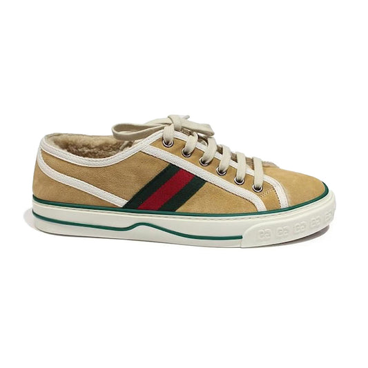 GUCCI TENNIS 1977 BEIGE SUEDE