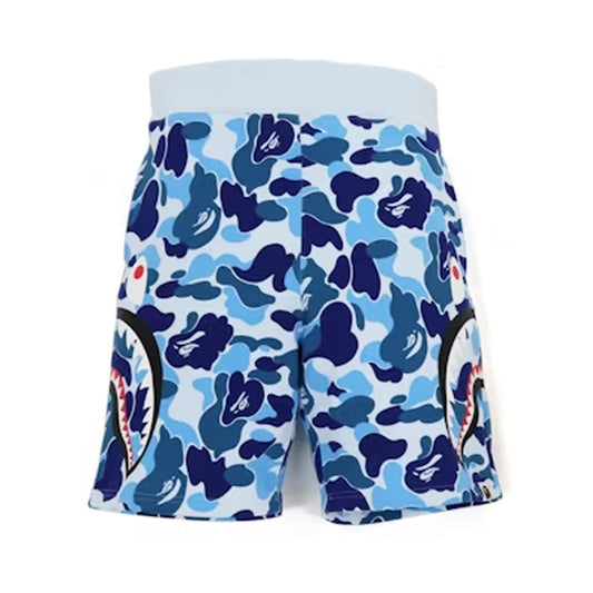 BAPE SIDE SHARK SHORTS BLUE