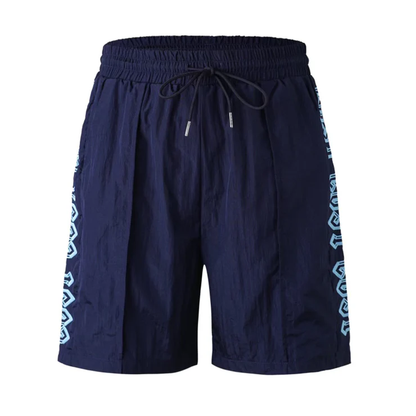 LOST INTRICACY NAVY/LIGHT BLUE SHORTS