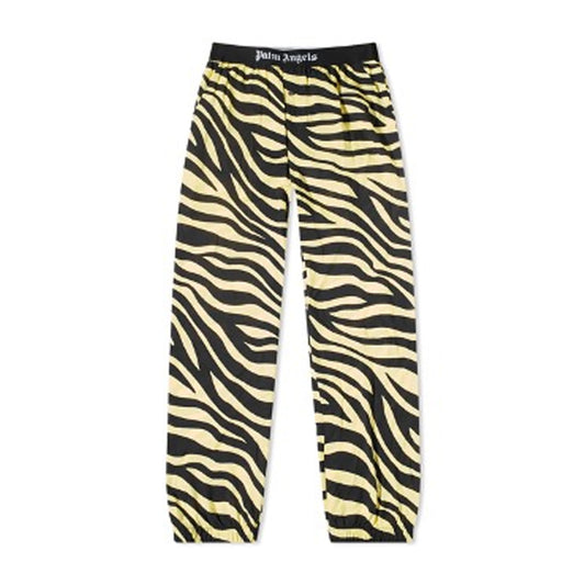 PALM ANGELS ZEBRA EASY PANT YELLOW & WHITE