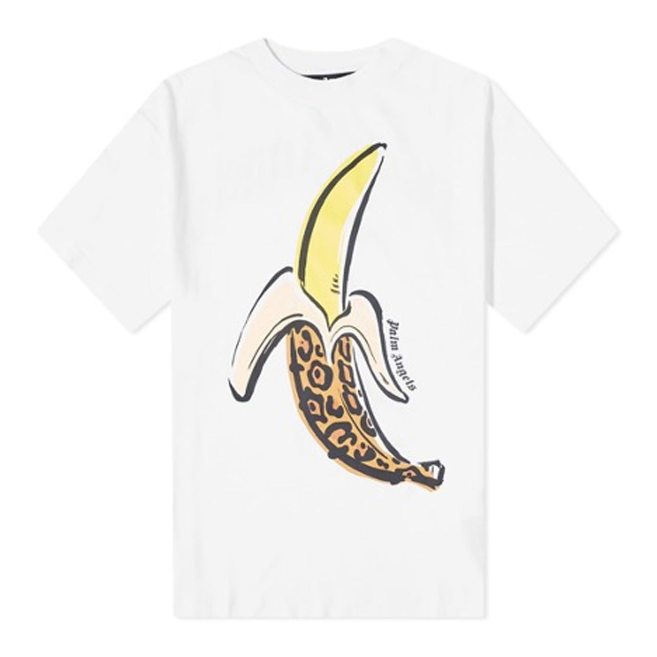 PALM ANGELS BANANA TEE WHITE & YELLOW