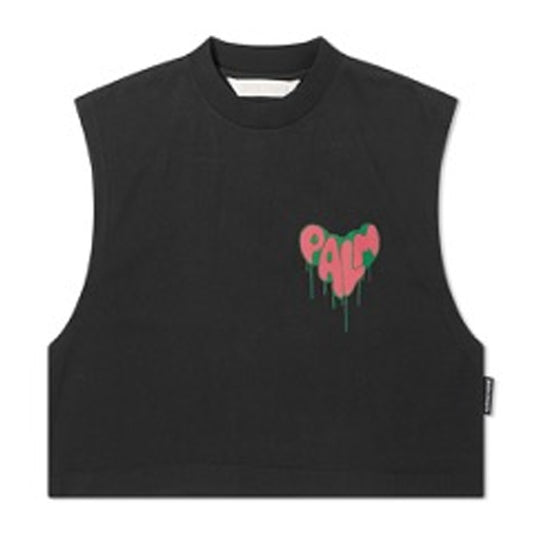 PALM ANGELS SPRAY HEART MUSCLE TEE