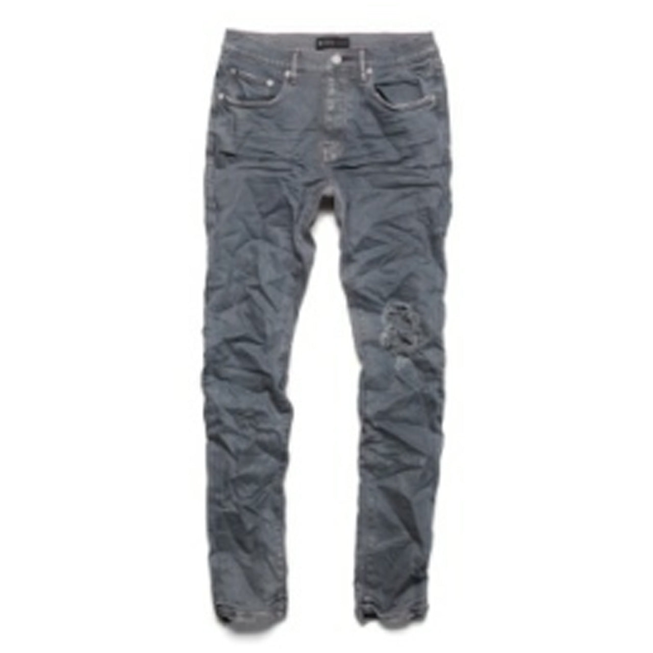 PURPLE MEDIUM GREY CONTRAST STITCH JEANS