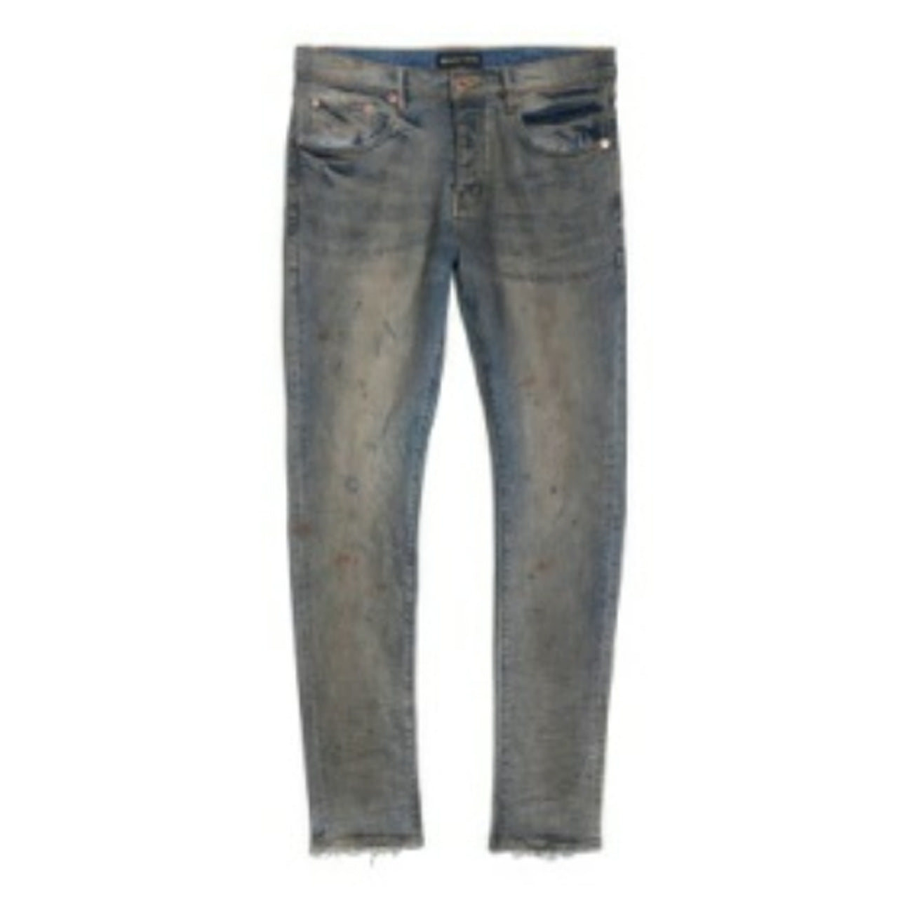 PURPLE INDIGO OIL REPAIR JEANS