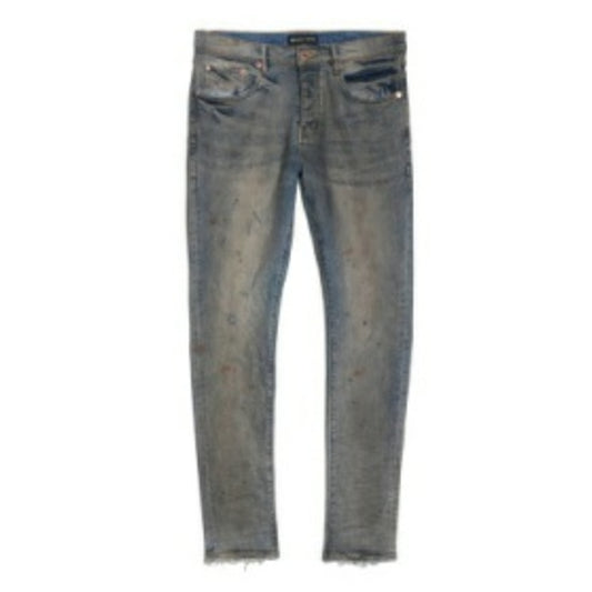 PURPLE INDIGO OIL REPAIR JEANS