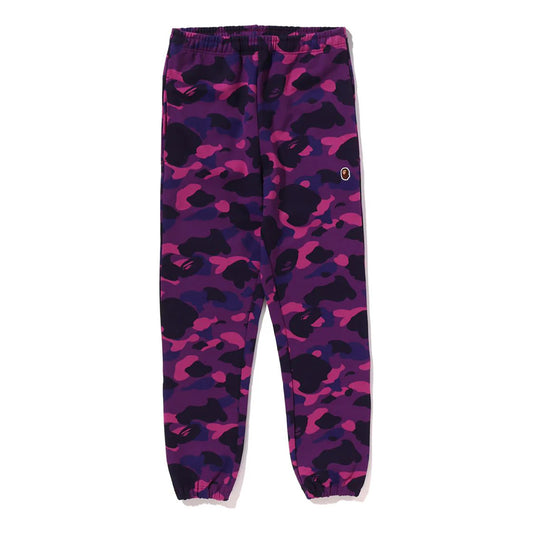 BAPE LADIES COLOR CAMO OS PANTS PURPLE