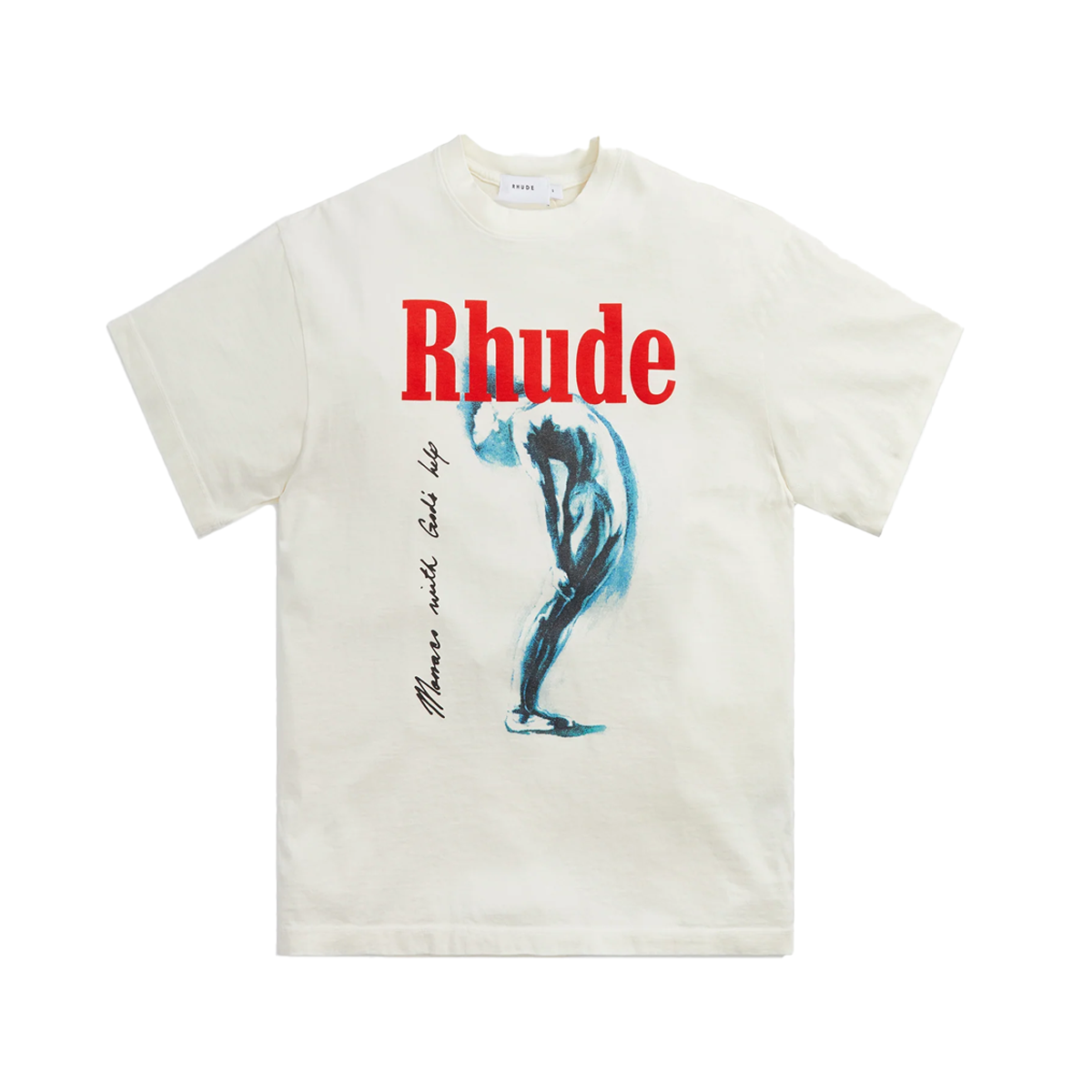 RHUDE GOD HELP ME TEE WHITE