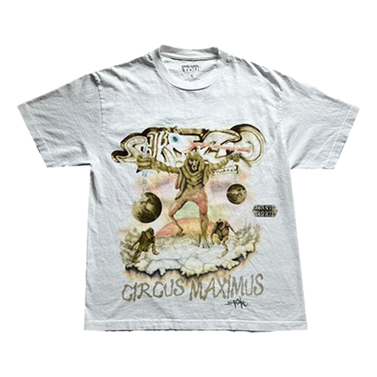 TRAVIS SCOTT UTOPIA TOUR SKITZO CIRCUS MAXIMUS TEE WHITE